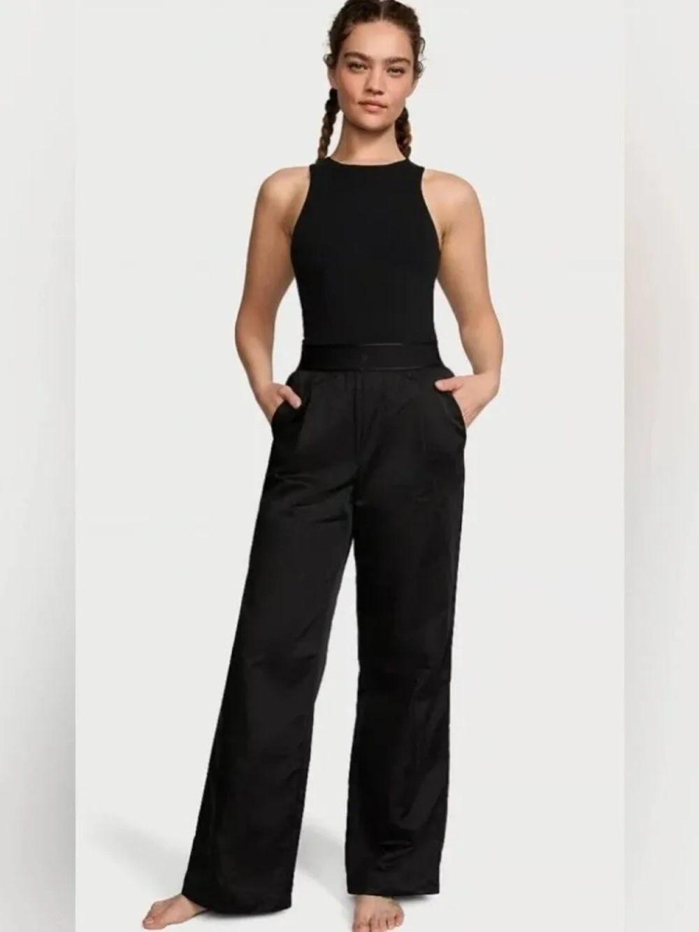 Victoria’s Secret VS Luxe Satin Wide Leg Jumpsuit